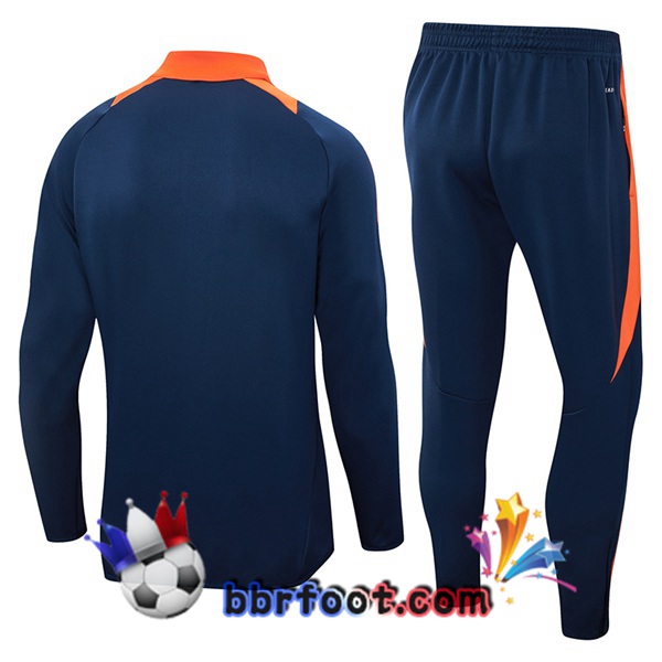 Survetement Foot - Veste Manchester United Bleu Royal 2024/2025