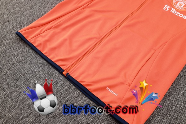 Survetement Foot - Veste Manchester United Orange 2024/2025