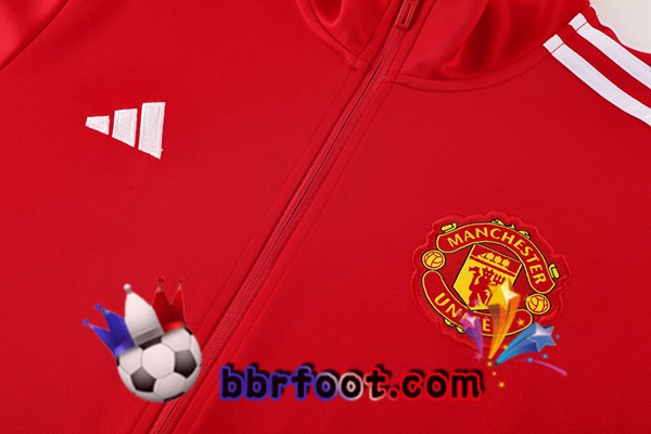 Survetement Foot - Veste Manchester United Rouge 2024/2025
