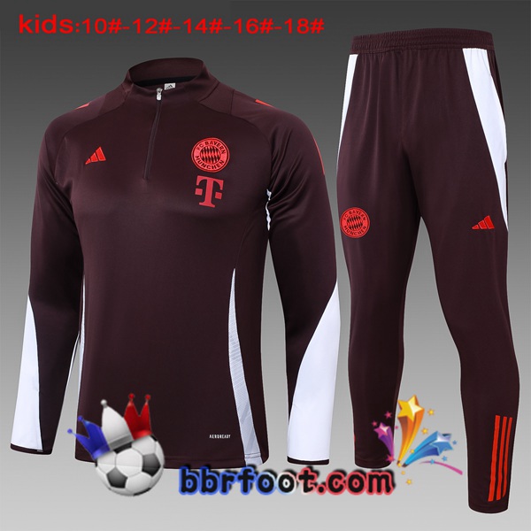 Survetement Foot Bayern Munich Enfant Rouge 2024/2025
