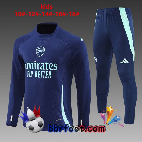 Survetement Foot Arsenal Enfant Bleu Royal 2024/2025