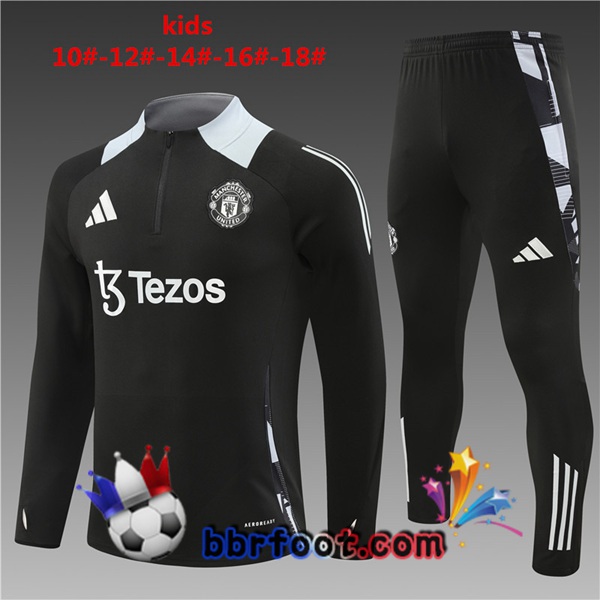 Survetement Foot Manchester United Enfant Noir 2024/2025