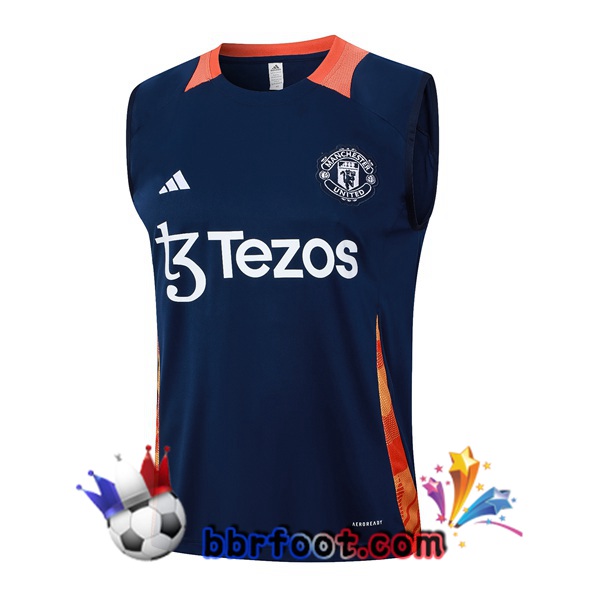 Gilet Foot Manchester United Bleu Royal 2024/2025