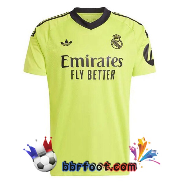 Maillot Foot Real Madrid Gardien de but Jaune 2024/2025
