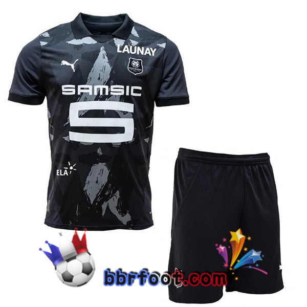 Maillot Foot Stade Rennais Enfant Third Noir 2024/2025