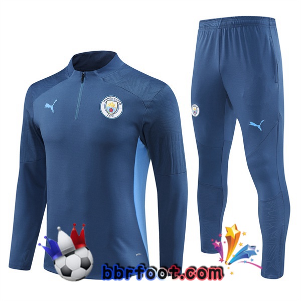 Survetement Foot Manchester City Bleu Royal 2024/2025