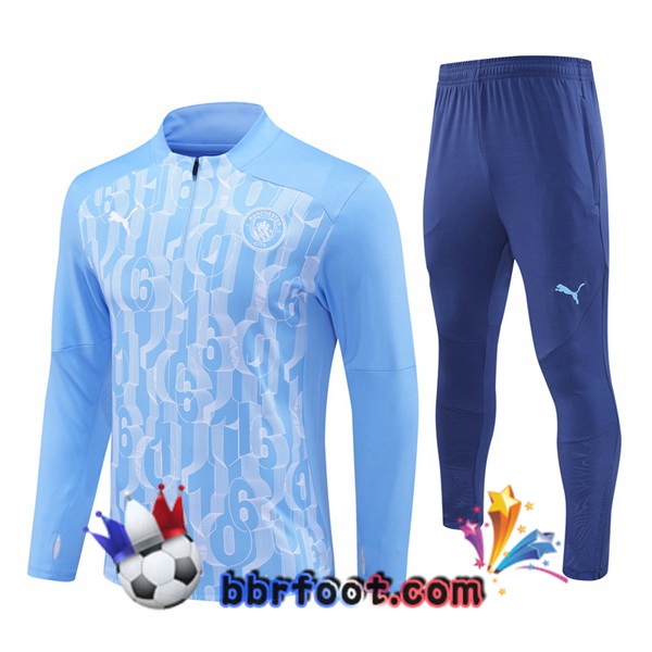 Survetement Foot Manchester City Bleu 2024/2025