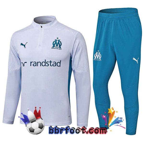Survetement Foot Marseille OM Blanc 2024/2025