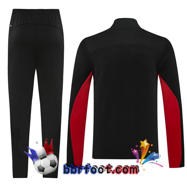 Survetement Foot - Veste AC Milan Noir 2024/2025