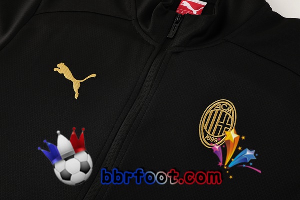 Survetement Foot - Veste AC Milan Noir 2024/2025