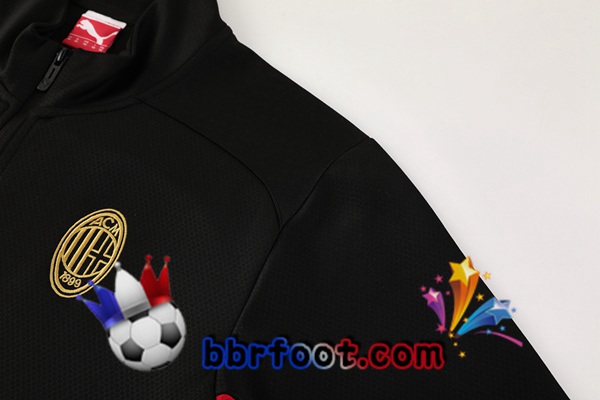 Survetement Foot - Veste AC Milan Noir 2024/2025