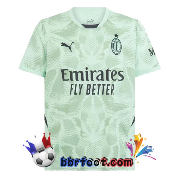 Maillot Foot AC Milan Gardien de but Vert 2024/2025