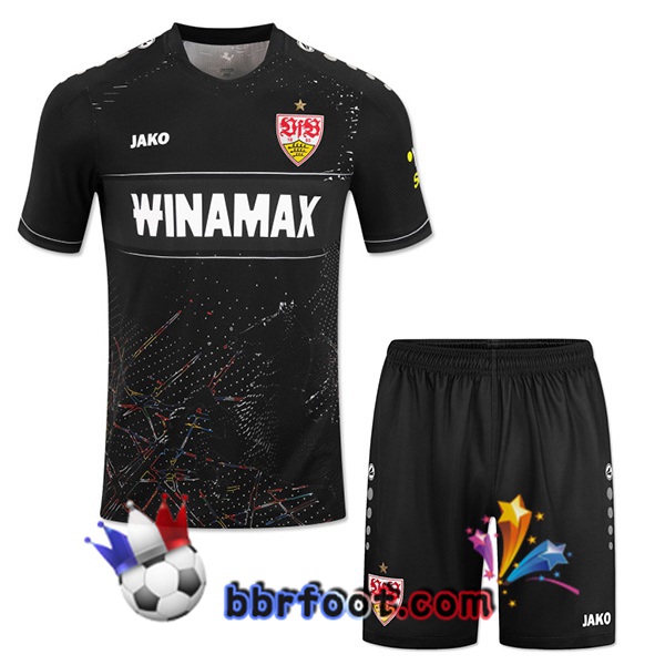 Maillot Foot VfB Stuttgart Enfant Third Noir 2024/2025