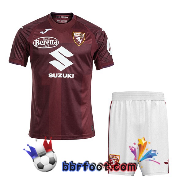 Maillot Foot Torino FC Enfant Domicile Rouge 2024/2025