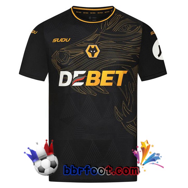 Maillot Foot Wolves Exterieur Noir 2024/2025