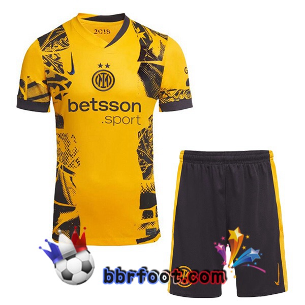 Maillot Foot Inter Milan Enfant Third Jaune 2024/2025
