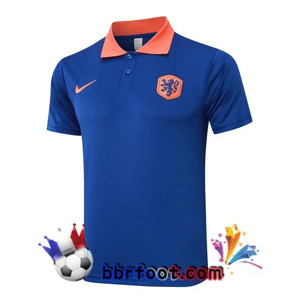 Polo Foot Paesi Bassi Bleu 2024/2025