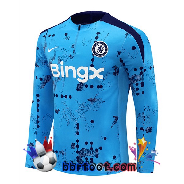 Sweatshirts Homme FC Chelsea Bleu 2024/2025