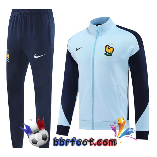 Survetement Foot - Veste France Bleu 2024/2025