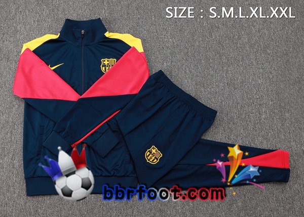 Survetement Foot - Veste FC Barcelone Bleu Royal 2024/2025