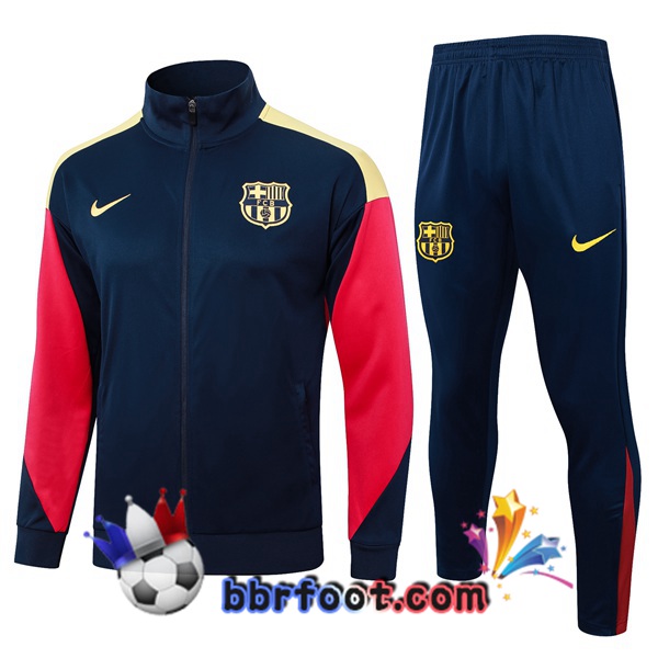Survetement Foot - Veste FC Barcelone Bleu Royal 2024/2025