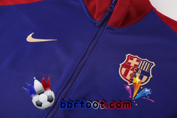 Survetement Foot - Veste FC Barcelone Bleu 2024/2025