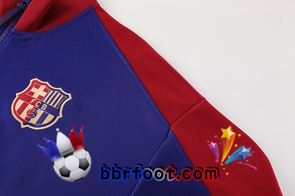Survetement Foot - Veste FC Barcelone Bleu 2024/2025