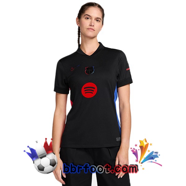 Maillot Foot FC Barcelone Femme Exterieur Noir 2024/2025