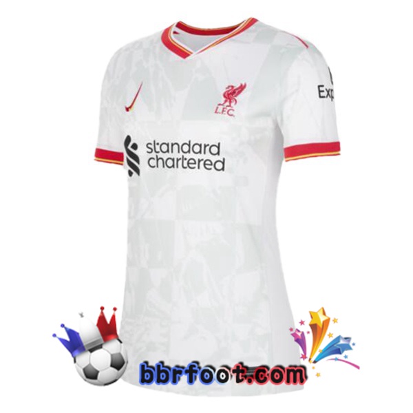 Maillot Foot FC Liverpool Femme Third Blanc 2024/2025