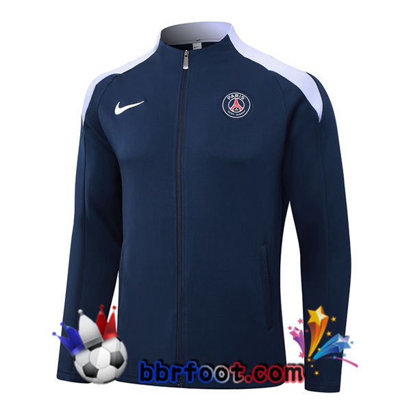Veste Foot Paris PSG Bleu Royal 2024/2025