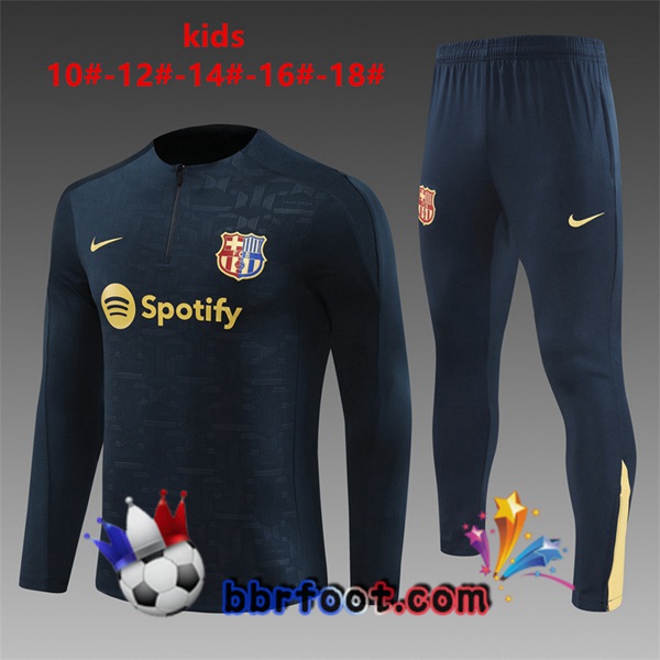 Survetement Foot FC Barcelone Enfant Noir 2024/2025