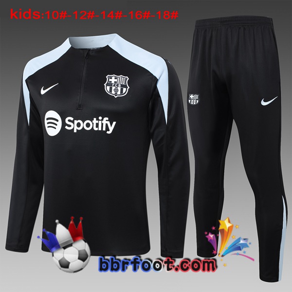 Survetement Foot FC Barcelone Enfant Noir 2024/2025