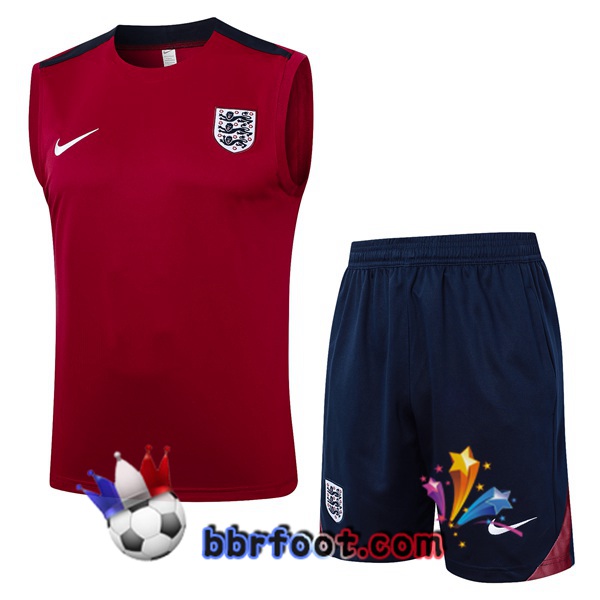 Gilet Foot Angleterre + Shorts Rouge 2024/2025