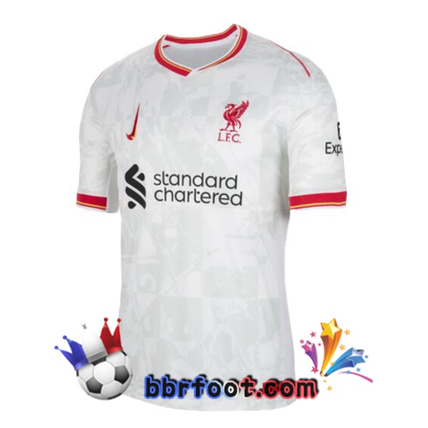 Maillot Foot FC Liverpool Third Blanc 2024/2025