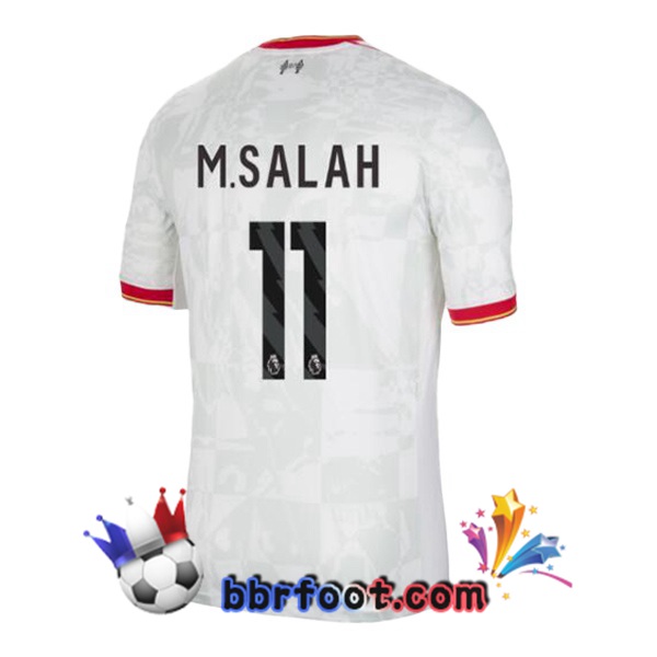 Maillot Foot FC Liverpool (M.SALAH 11) Third Blanc 2024/2025