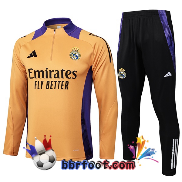 Survetement Foot Real Madrid Orange 2025/2026