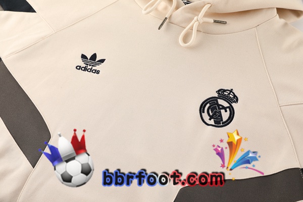 Survetement Foot - Sweat A Capuche Real Madrid Jaune 2025/2026