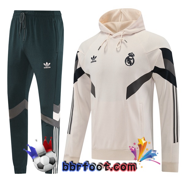 Survetement Foot - Sweat A Capuche Real Madrid Jaune 2025/2026