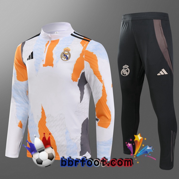Survetement Foot Real Madrid Enfant Blanc 2025/2026