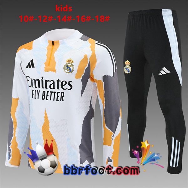 Survetement Foot Real Madrid Enfant Blanc 2025/2026