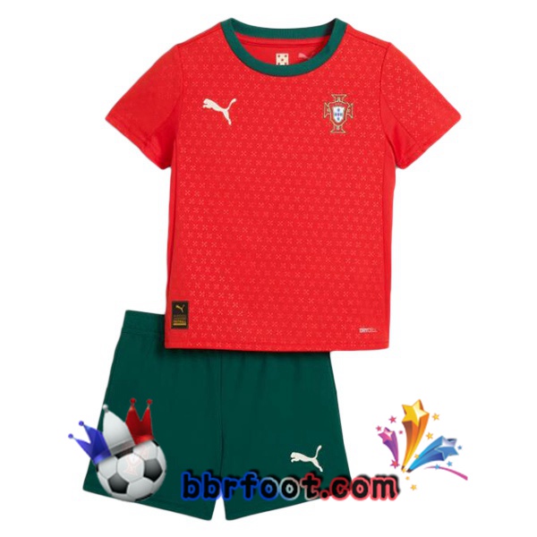 Maillots Equipe De Portugal Enfant Domicile Rouge 2025/2026