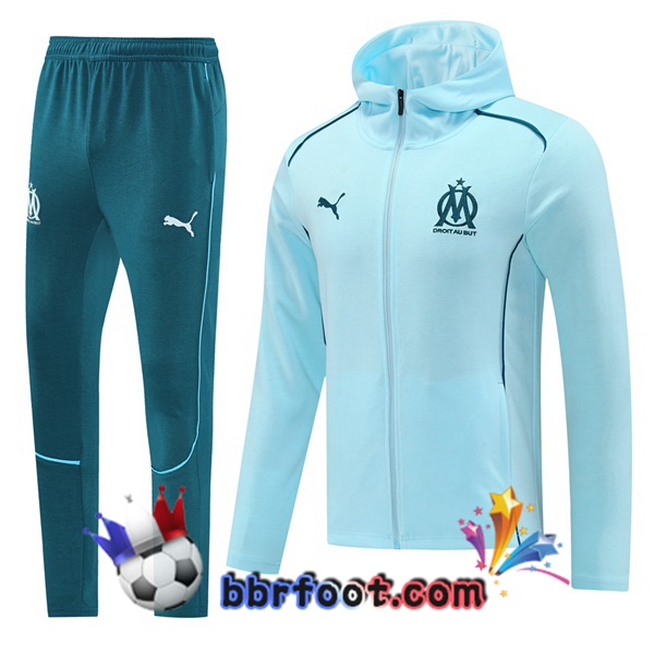 Survetement Foot - Coupe Vent Marseille OM Bleu 2025/2026