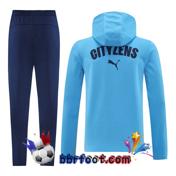 Survetement Foot - Coupe Vent Manchester City Bleu 2025/2026