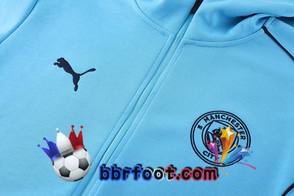 Survetement Foot - Coupe Vent Manchester City Bleu 2025/2026