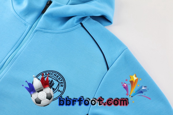 Survetement Foot - Coupe Vent Manchester City Bleu 2025/2026