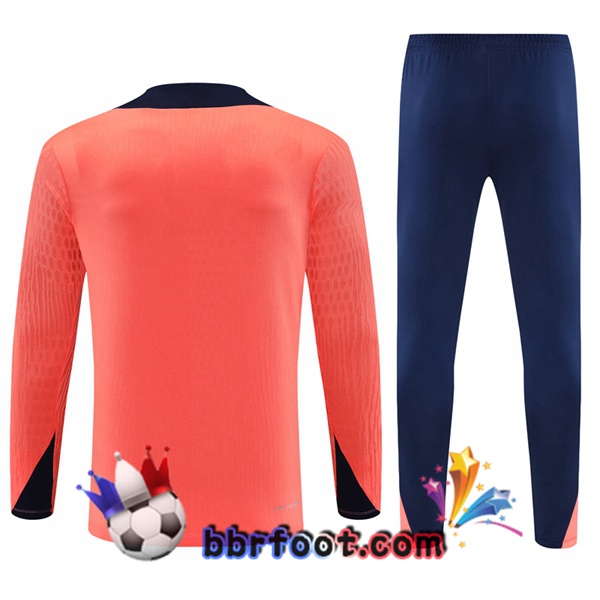 Survetement Foot FC Barcelone Orange 2025/2026