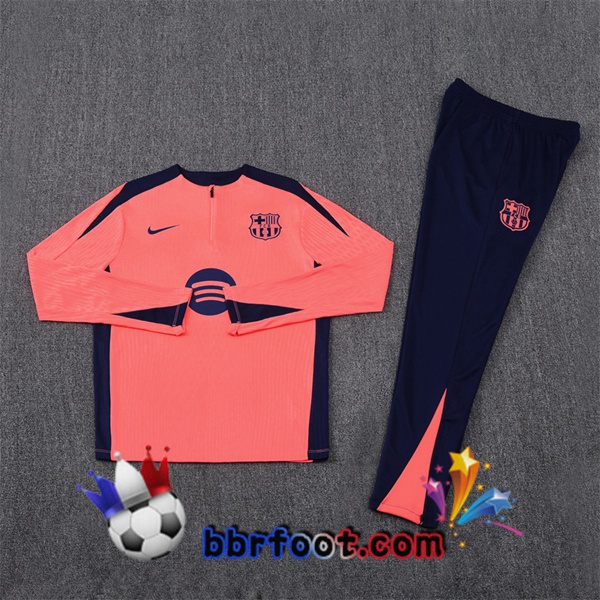 Survetement Foot FC Barcelone Orange 2025/2026