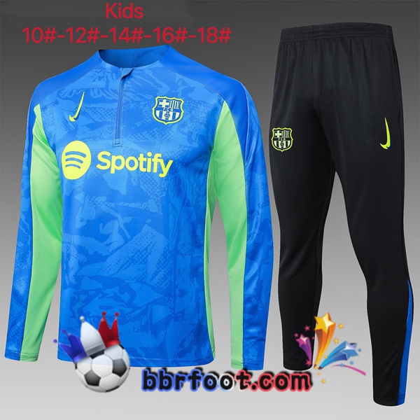 Survetement Foot FC Barcelone Enfant Bleu Royal 2025/2026