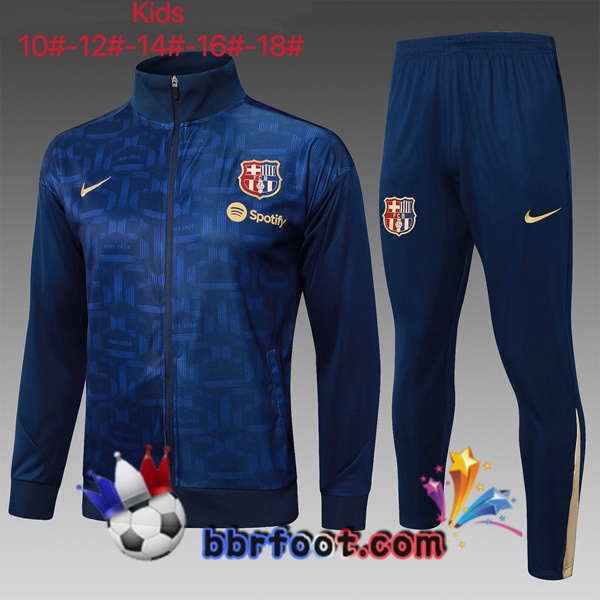 Survetement Foot - Veste FC Barcelone Enfant Bleu Royal 2025/2026