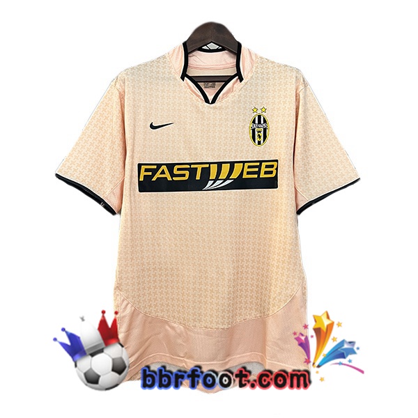 Maillot Foot Juventus Retro Exterieur Jaune 2003-2004